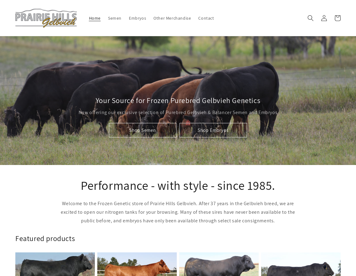 Prairie Hills Gelbvieh - Purebred Gelbvieh Semen & Embryos